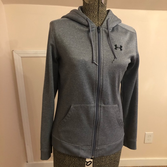 Under Armour Tops - Heather Gunmetal Under Armour Zip Up Sweatshirt